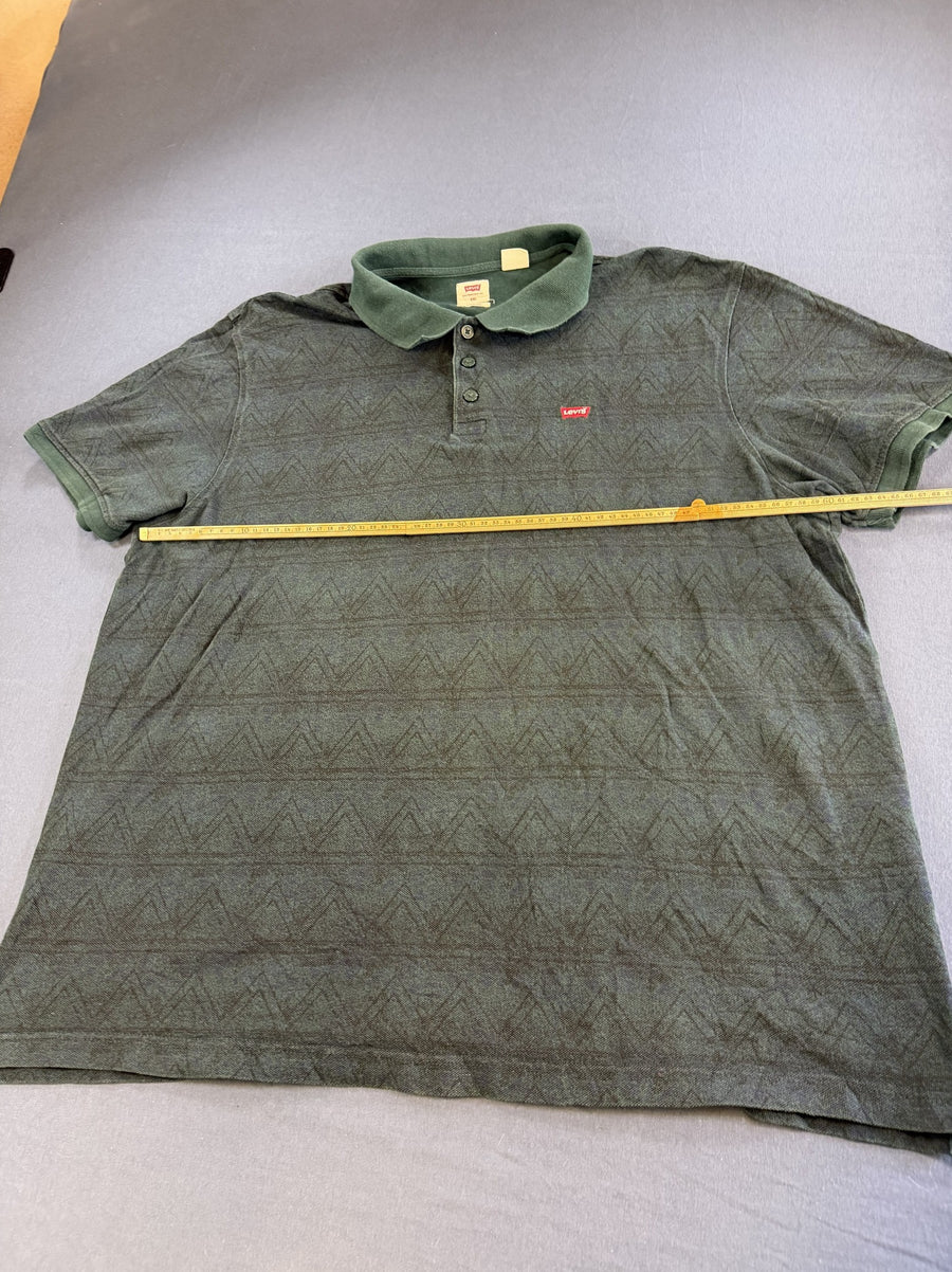 Groen Levi's poloshirt maat XXL (polo / piqué shirt met zigzagdessin)