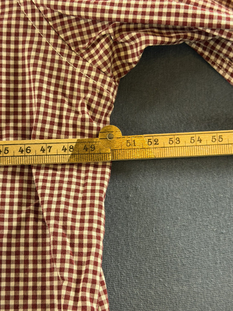 Fred Perry overhemd rood geruit maat M button-down