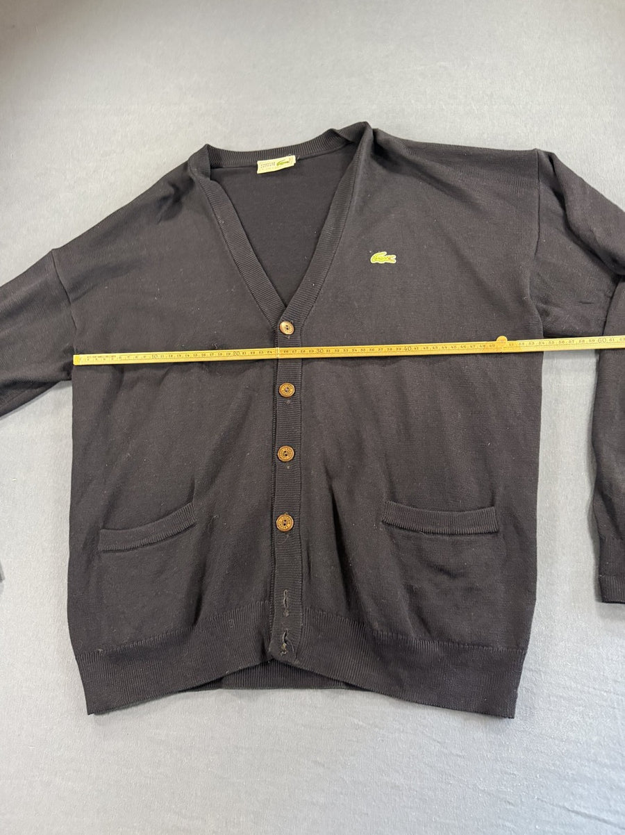 Blauw Lacoste cardigan (knoopvest), maat XXL