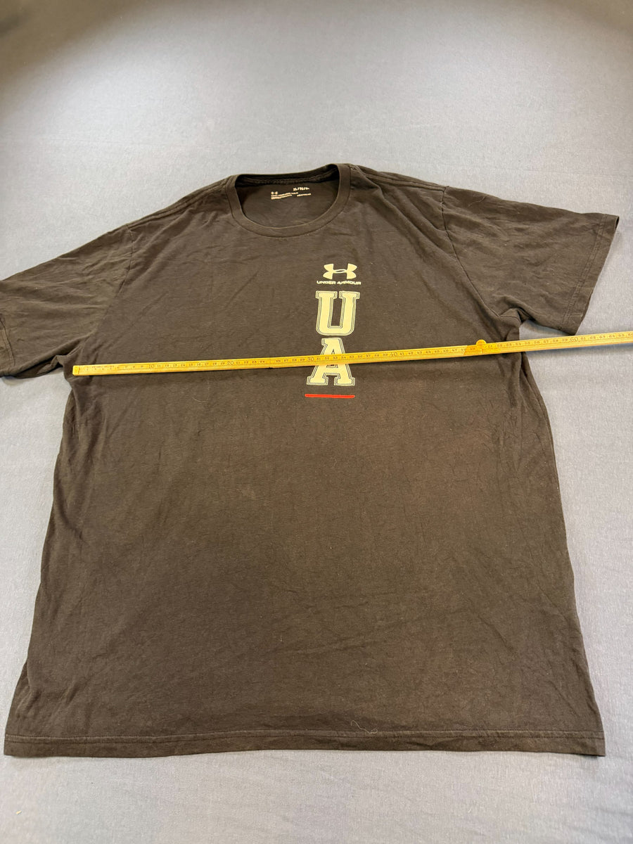 Under Armour Sportshirt zwart print HeatGear