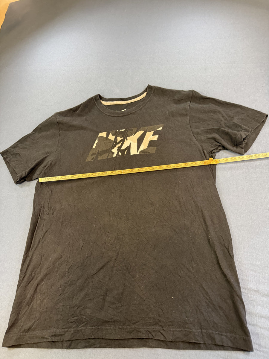 Zwart Nike T-shirt, maat L (basic shirt / tee), zachte katoen met NIKE-print
