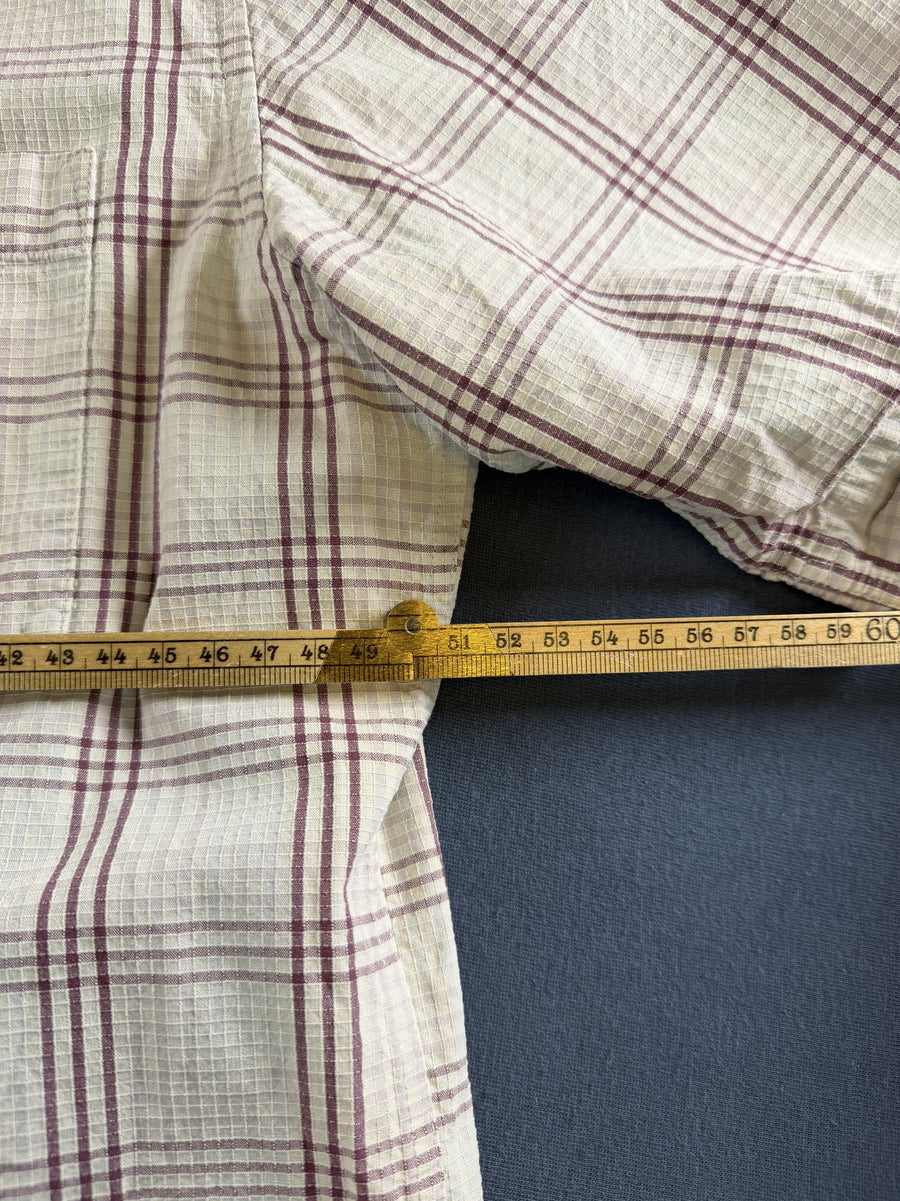 Beige Timberland ruitblouse, maat M (houthakkershemd / flanelshirt) katoen