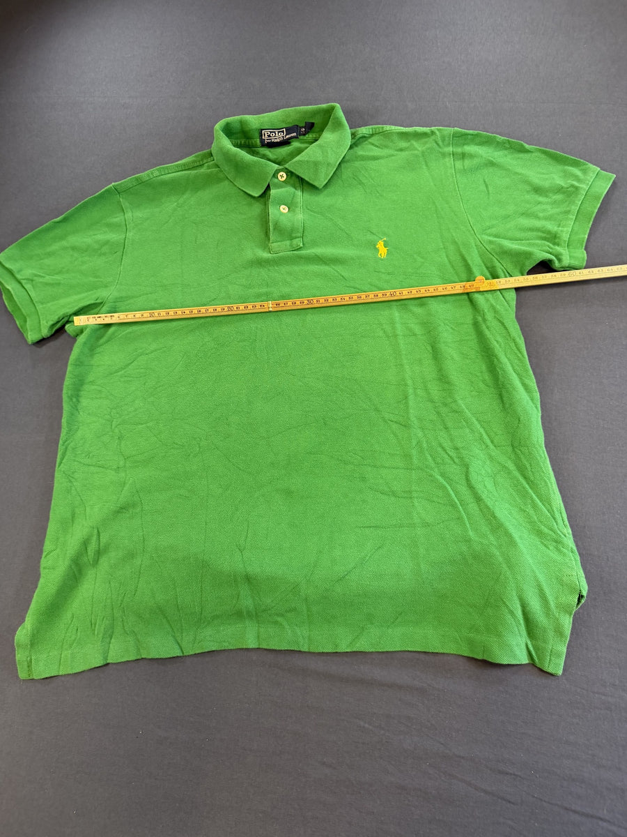 Groen Polo Ralph Lauren Poloshirt – Vintage Heren Maat L (Piquéshirt / Golfshirt)