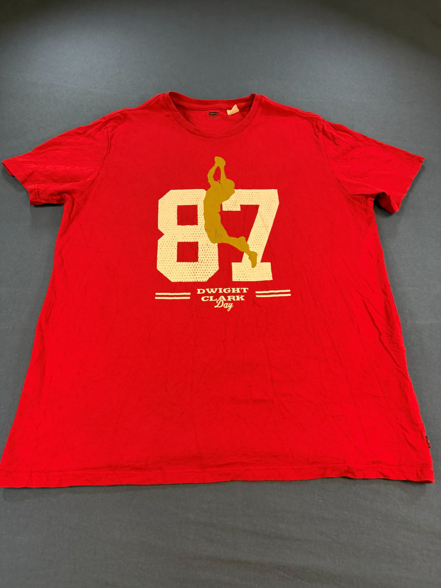 Levi's San Francisco 49ers t-shirt rood print heren maat XL shirt tee
