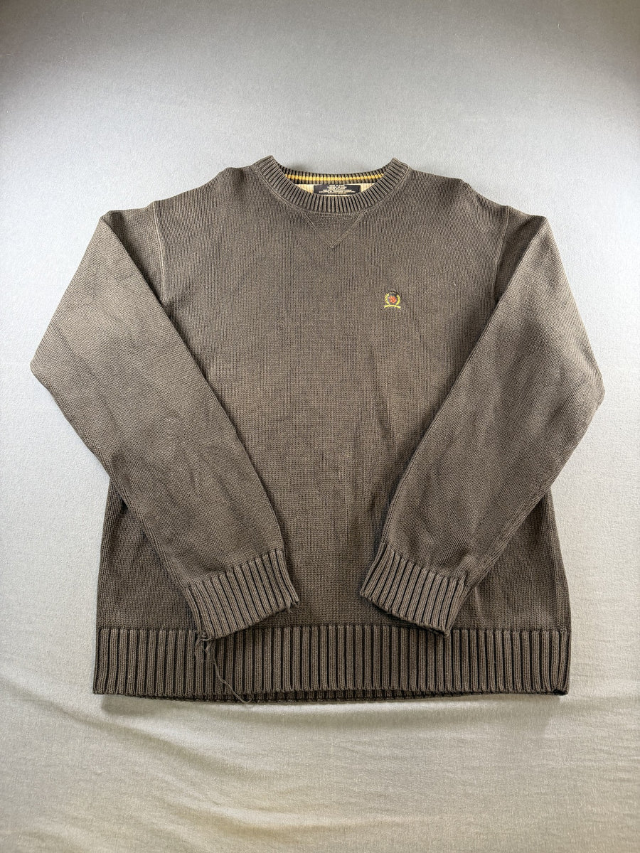 Tommy Hilfiger trui zwart maat L crest logo