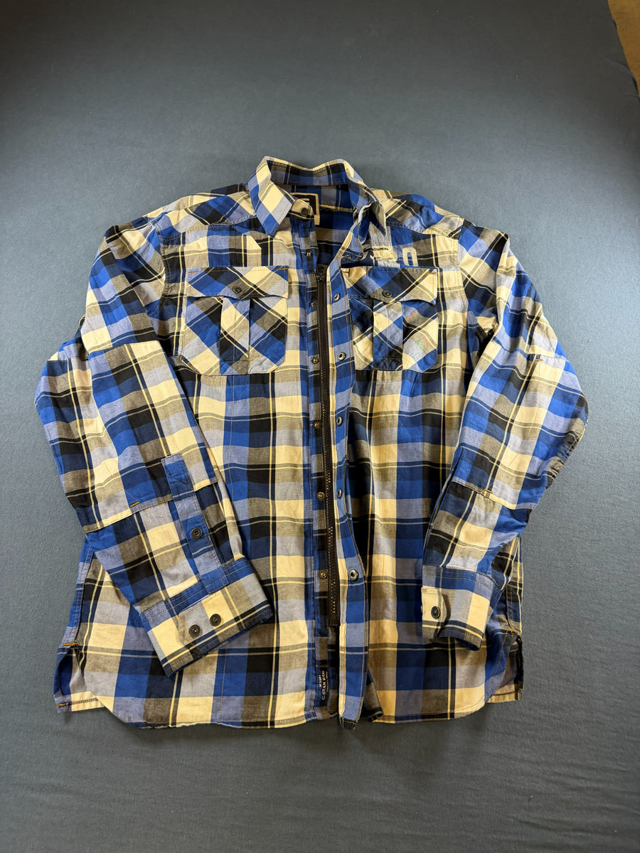 G-Star Blouse blauw geruit