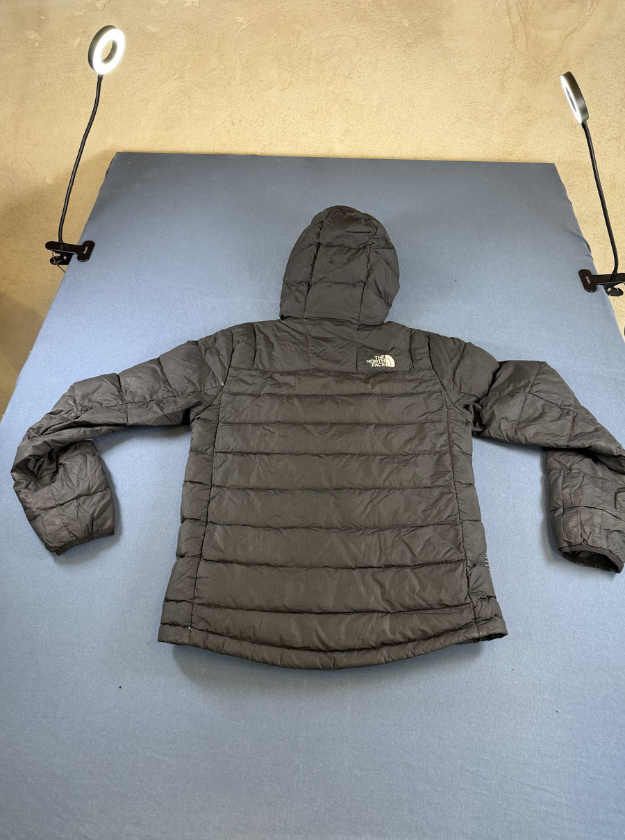 Zwarte The North Face winterjas (gewatteerde donsjas / puffer) met capuchon – maat S