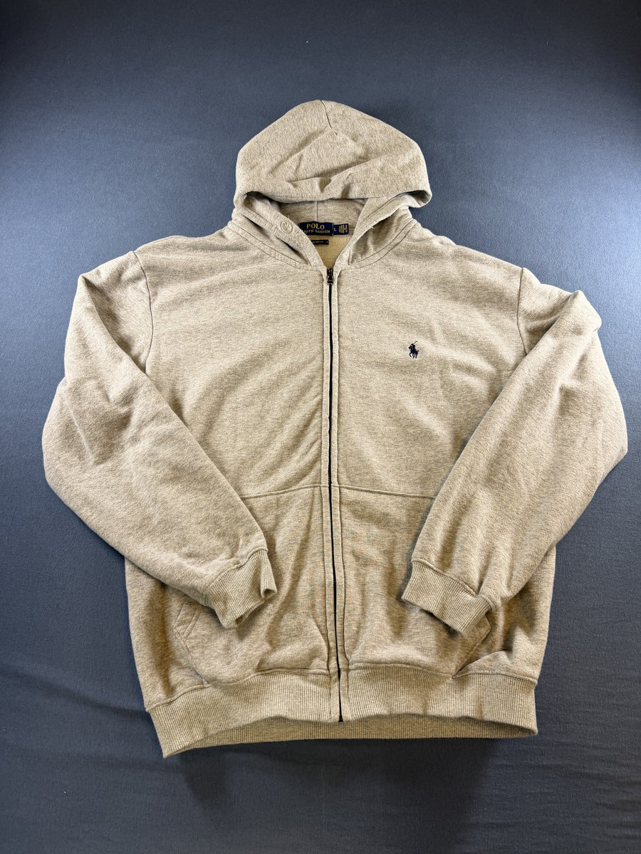 Polo Ralph Lauren Hoodie met rits grijs gemêleerd