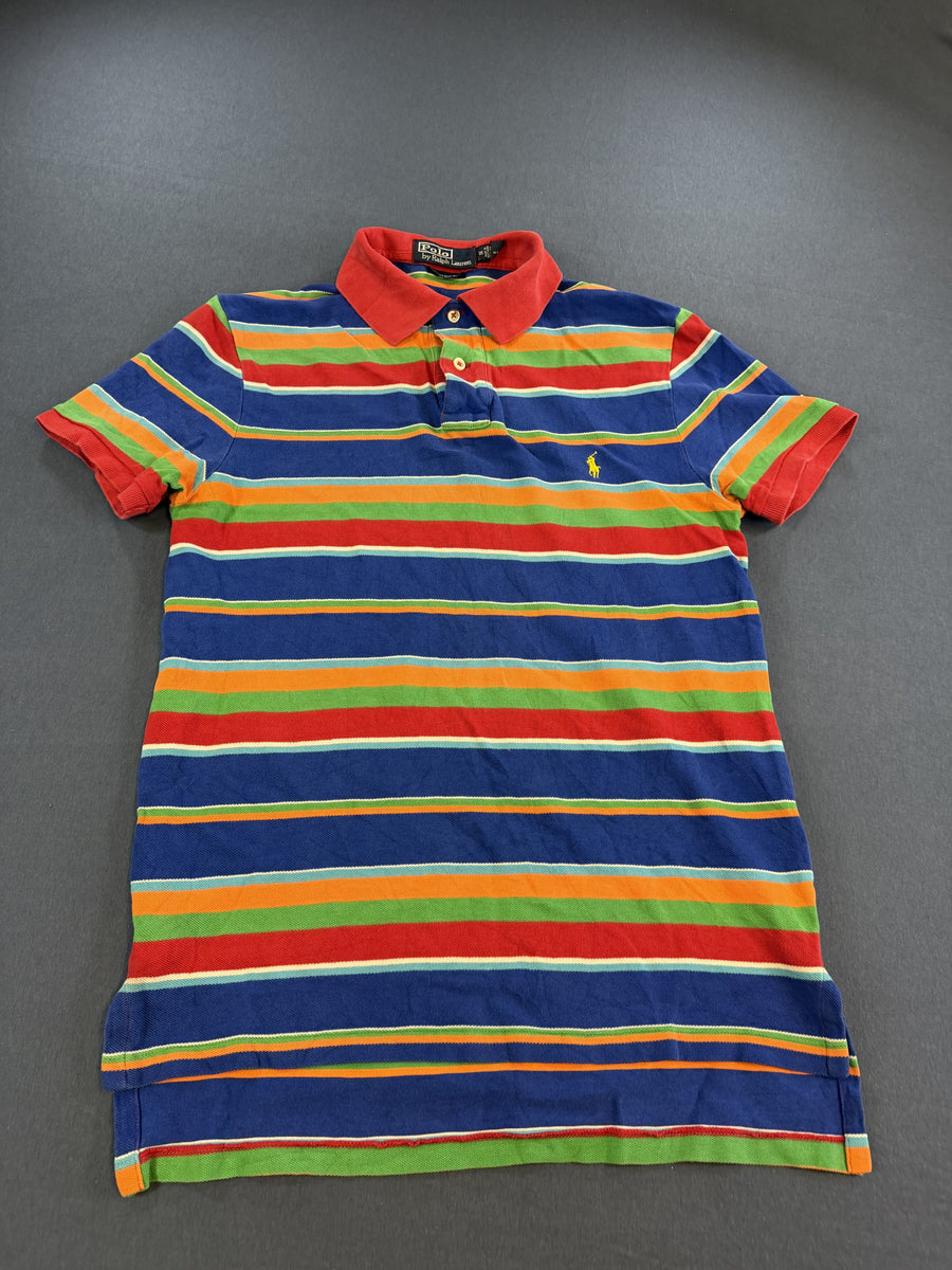 Polo Ralph Lauren poloshirt meerkleurig gestreept maat S Custom Fit