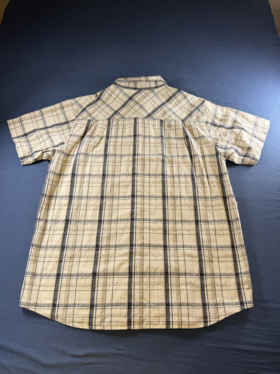Beige flanel overhemd van The North Face in maat XL (geruit houthakkershemd)
