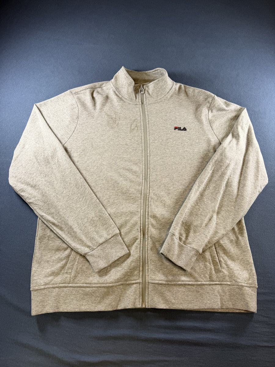 FILA sweatvest grijs maat XXL opstaande kraag