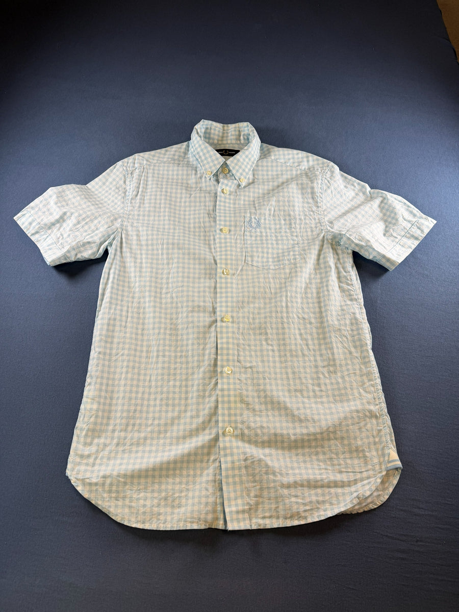 Fred Perry Blouse blauw geruit