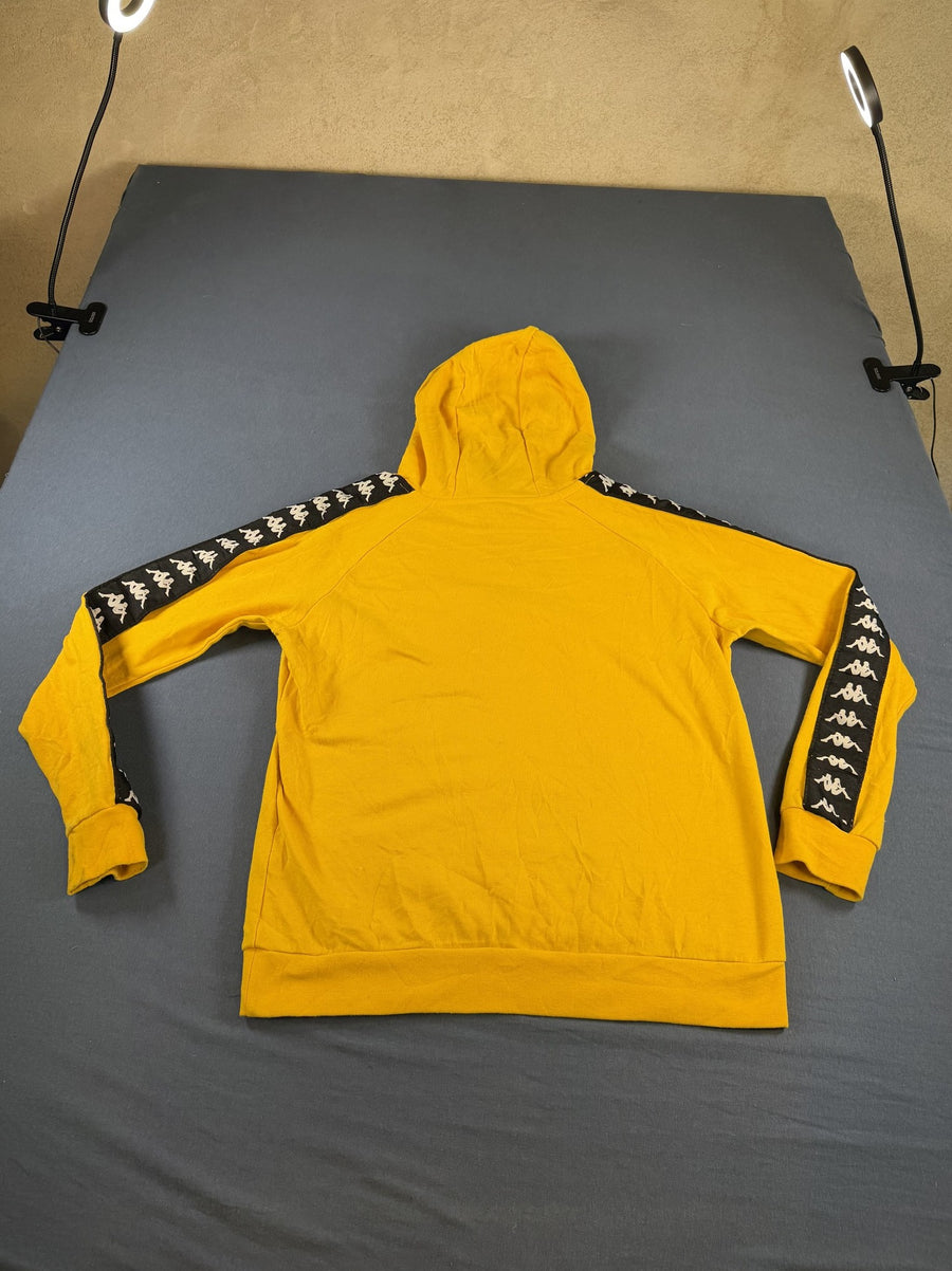 Geel-zwarte Kappa capuchontrui (hoodie) met Omini-logo - heren maat L