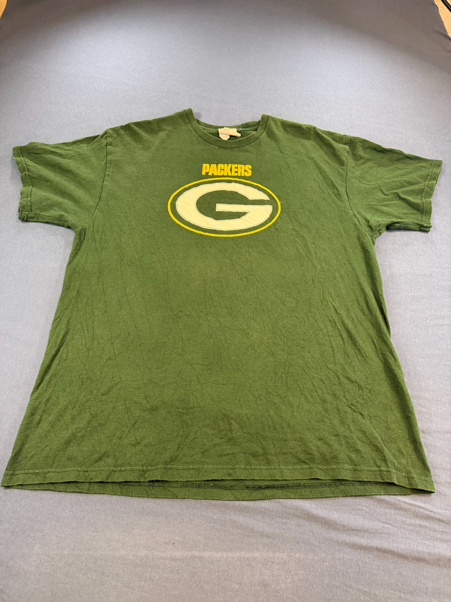 NFL t-shirt groen print heren maat XL katoen shirt tee
