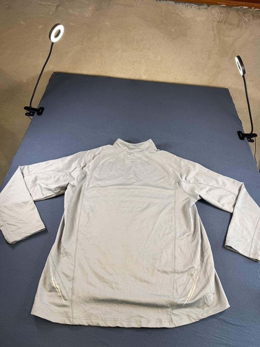 Blauwe Champion sportsweater met halve rits (quarter zip / trainingstrui), heren maat XL