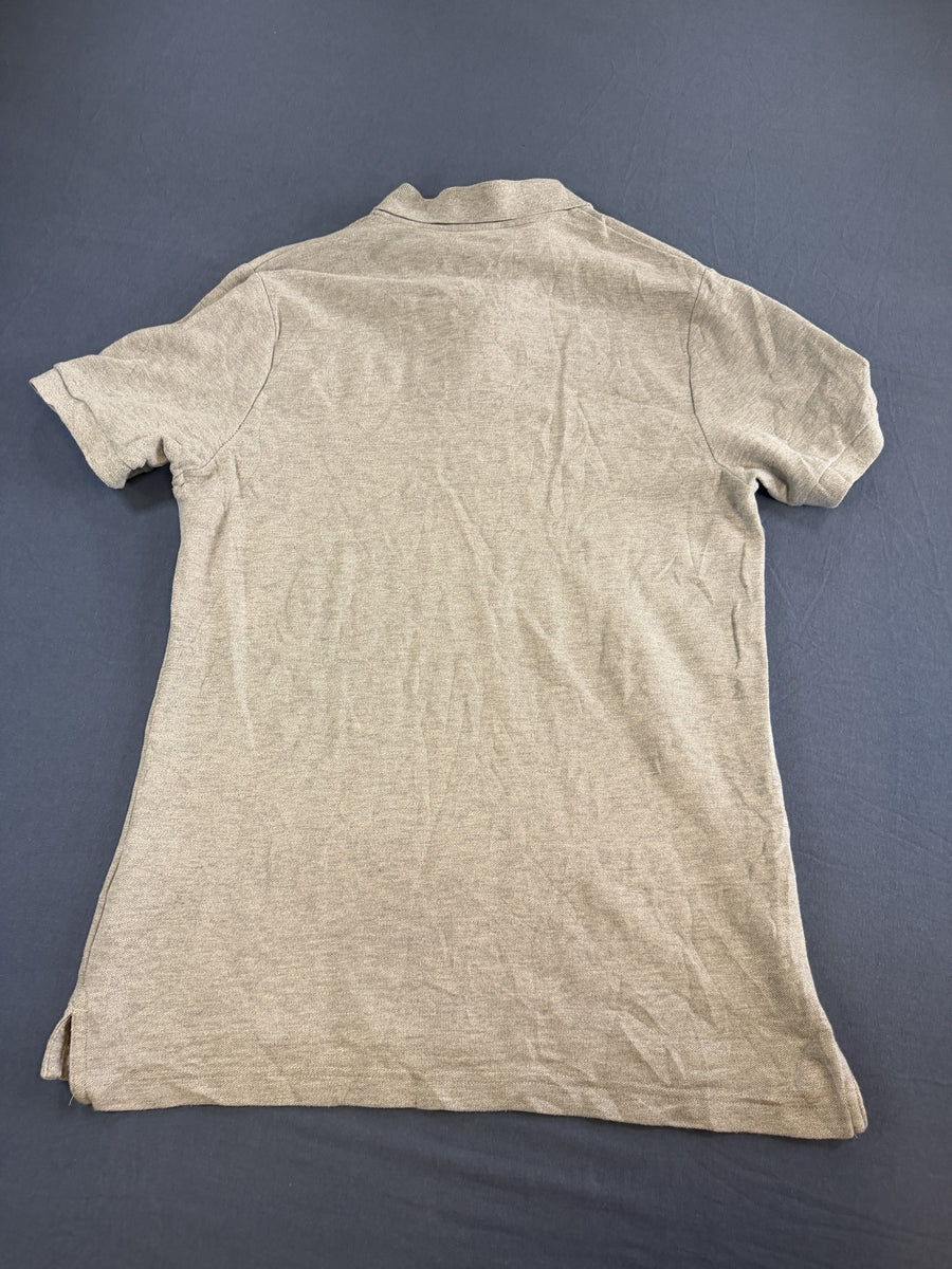 Puma polo lichtgrijs gemêleerd maat L