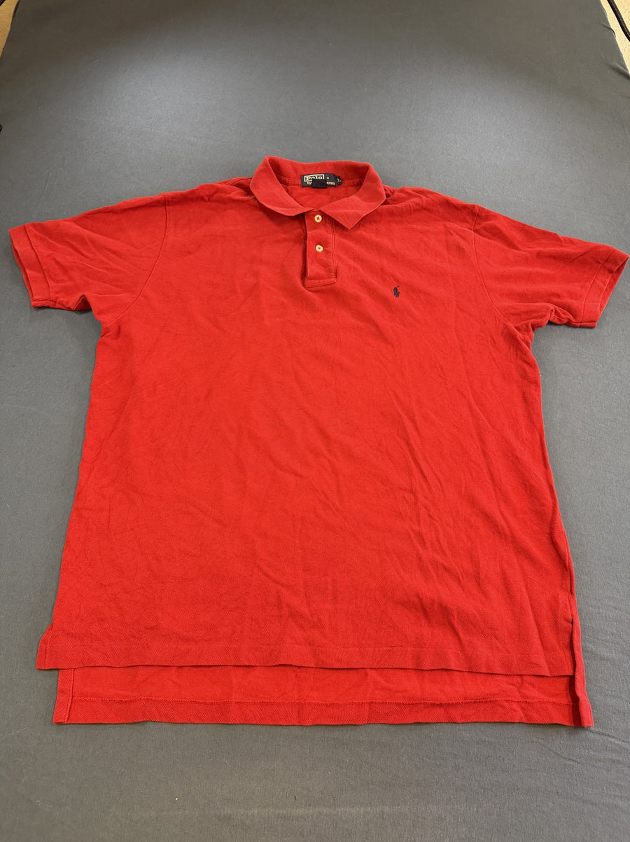 Polo Ralph Lauren polo in rood (poloshirt / piqué top), maat XL