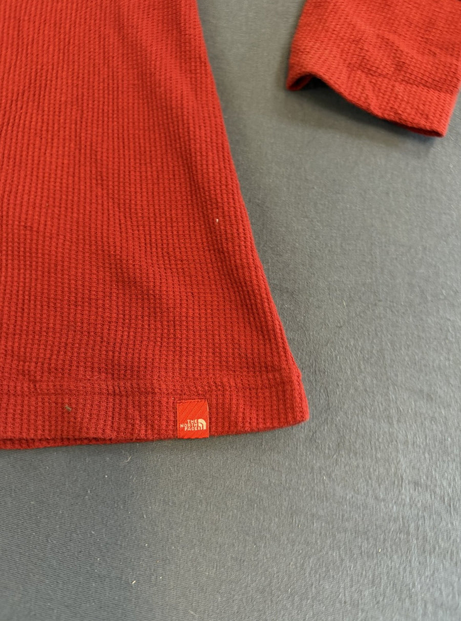 Rood thermo-longsleeve The North Face (wafeltrui / basislaag) maat XL