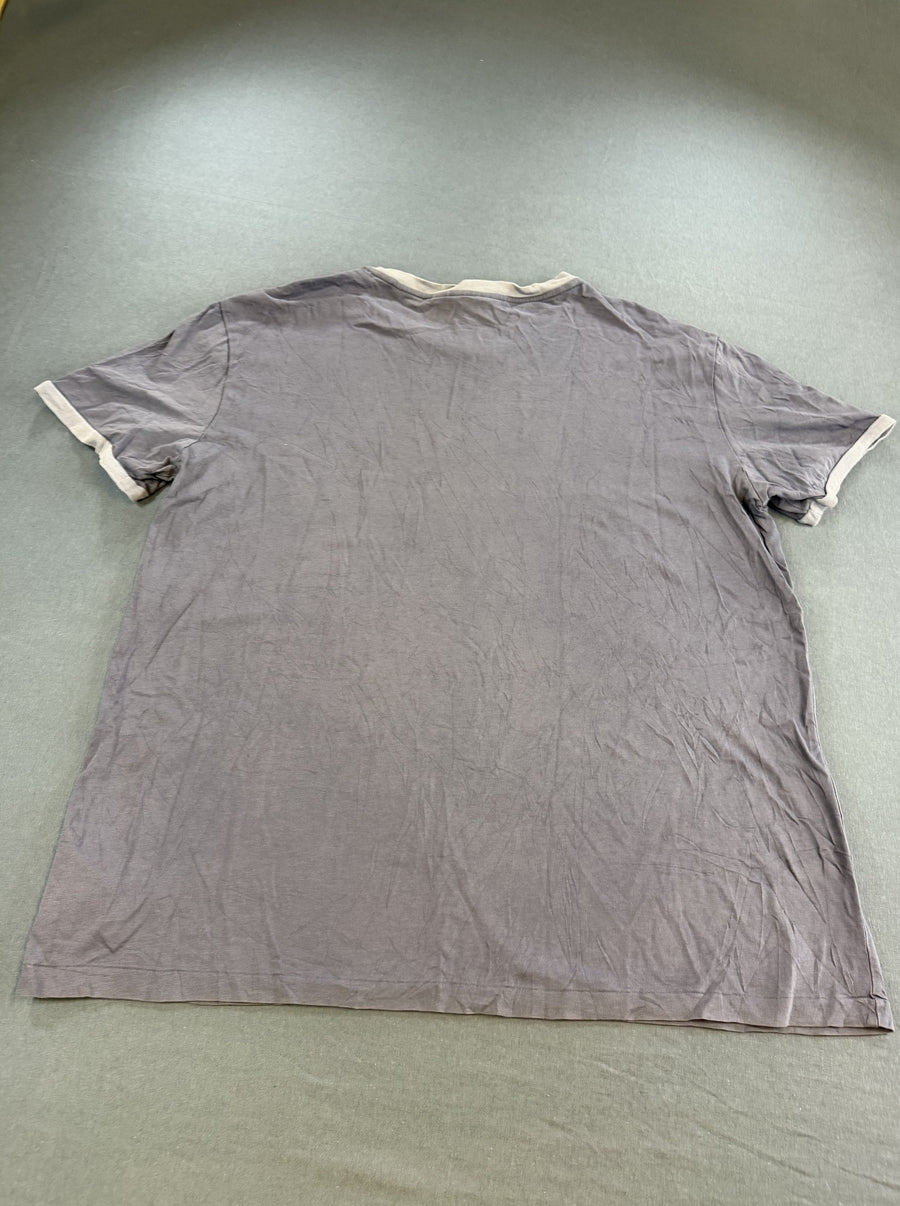 Blauwe Polo Ralph Lauren tee (ringer t-shirt / basic shirt) maat M