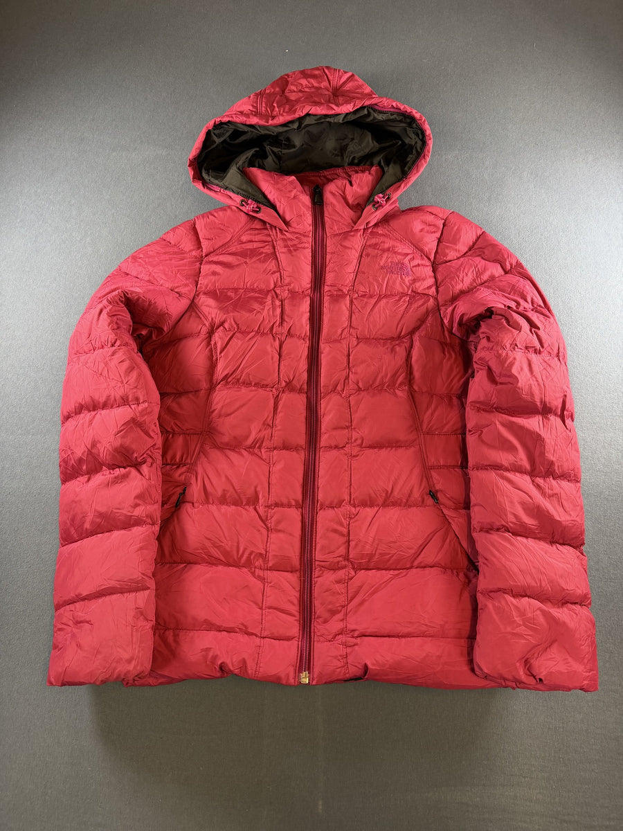 The North Face pufferjas roze maat S capuchon