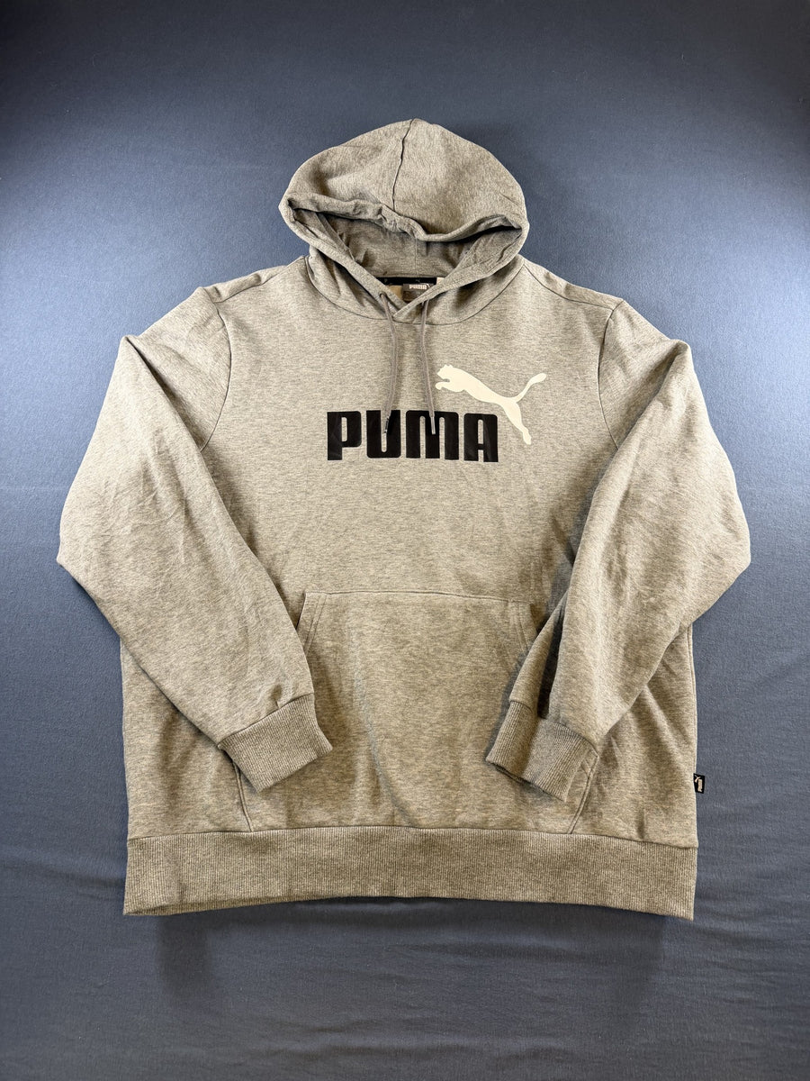 Puma hoodie grijs maat L big logo