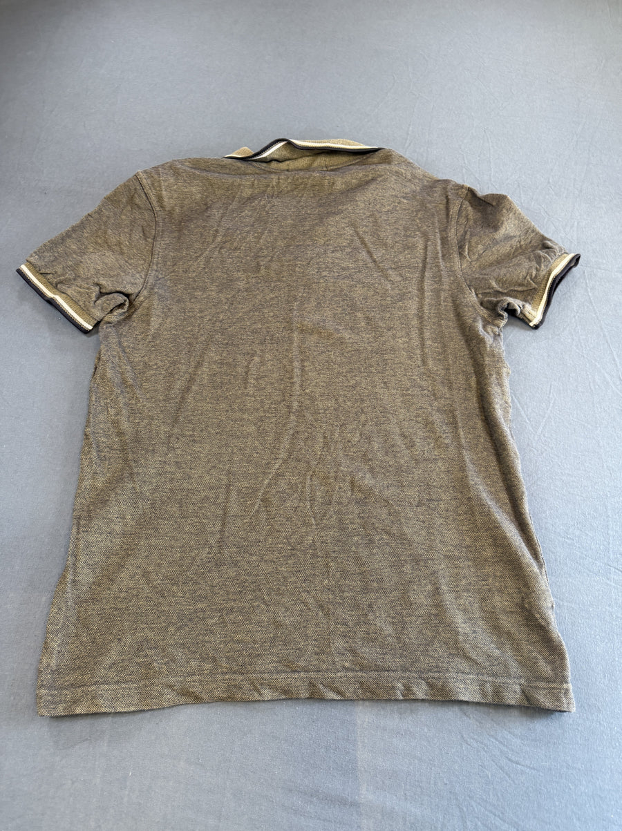 Grijs Fred Perry piqué polo, maat M (poloshirt / polohemd met laurierkrans)