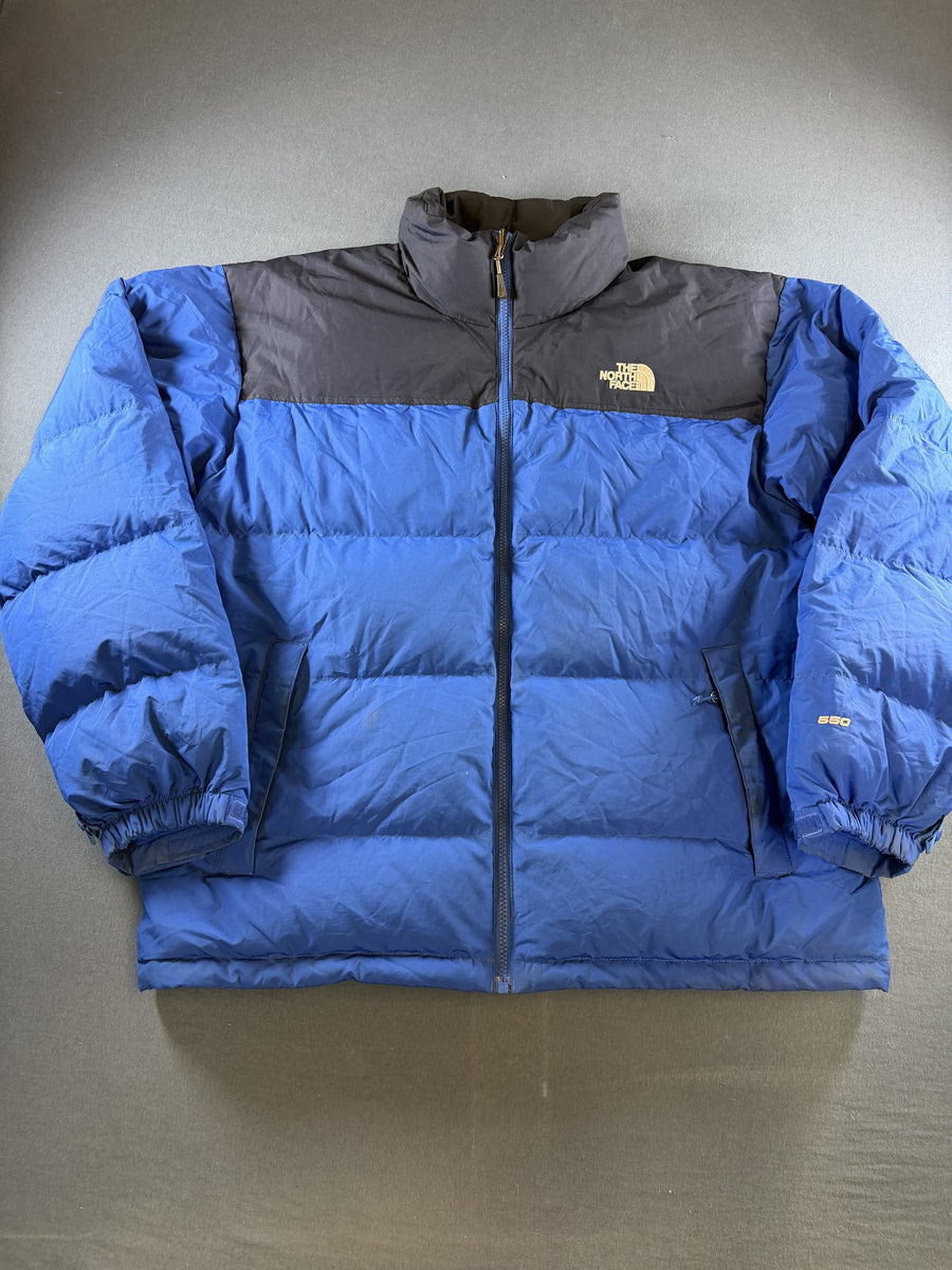 The North Face Gewatteerde jas blauw