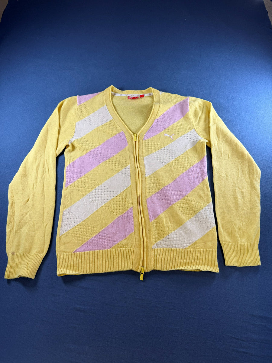 Puma Vest geel gestreept