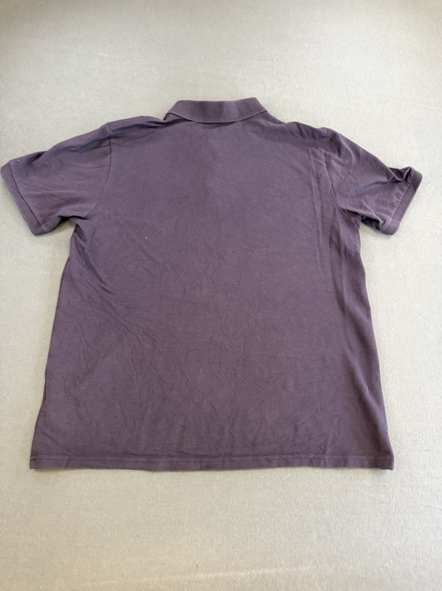 Blauw Fila poloshirt heren maat M (piqué shirt / polo met F-box logo)