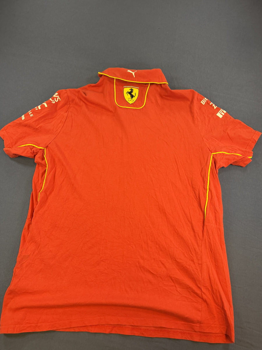 Rood Puma Ferrari polo (F1 teamshirt), maat L