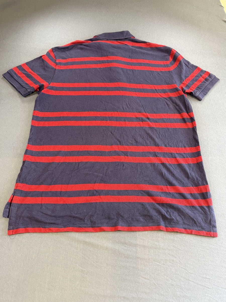 Marineblauw gestreept poloshirt (polo pique), Polo Ralph Lauren, maat XL heren