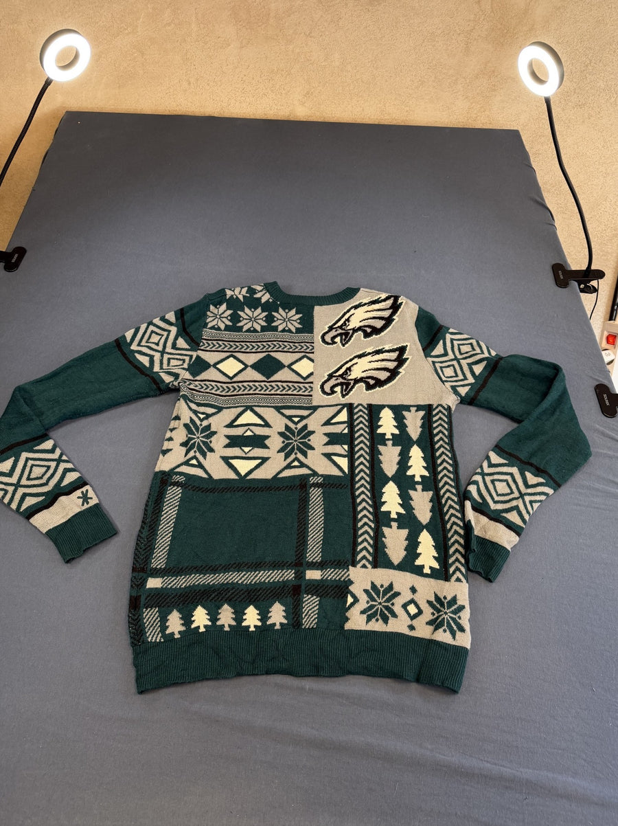 Groene Philadelphia Eagles kersttrui van NFL - heren maat M (christmas sweater / foute kersttrui)