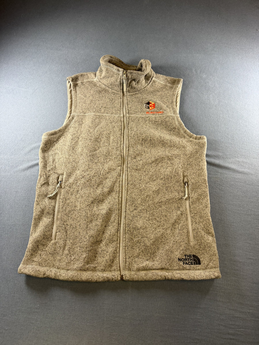 The North Face bodywarmer grijs gemêleerd heren maat M gilet mouwloos vest