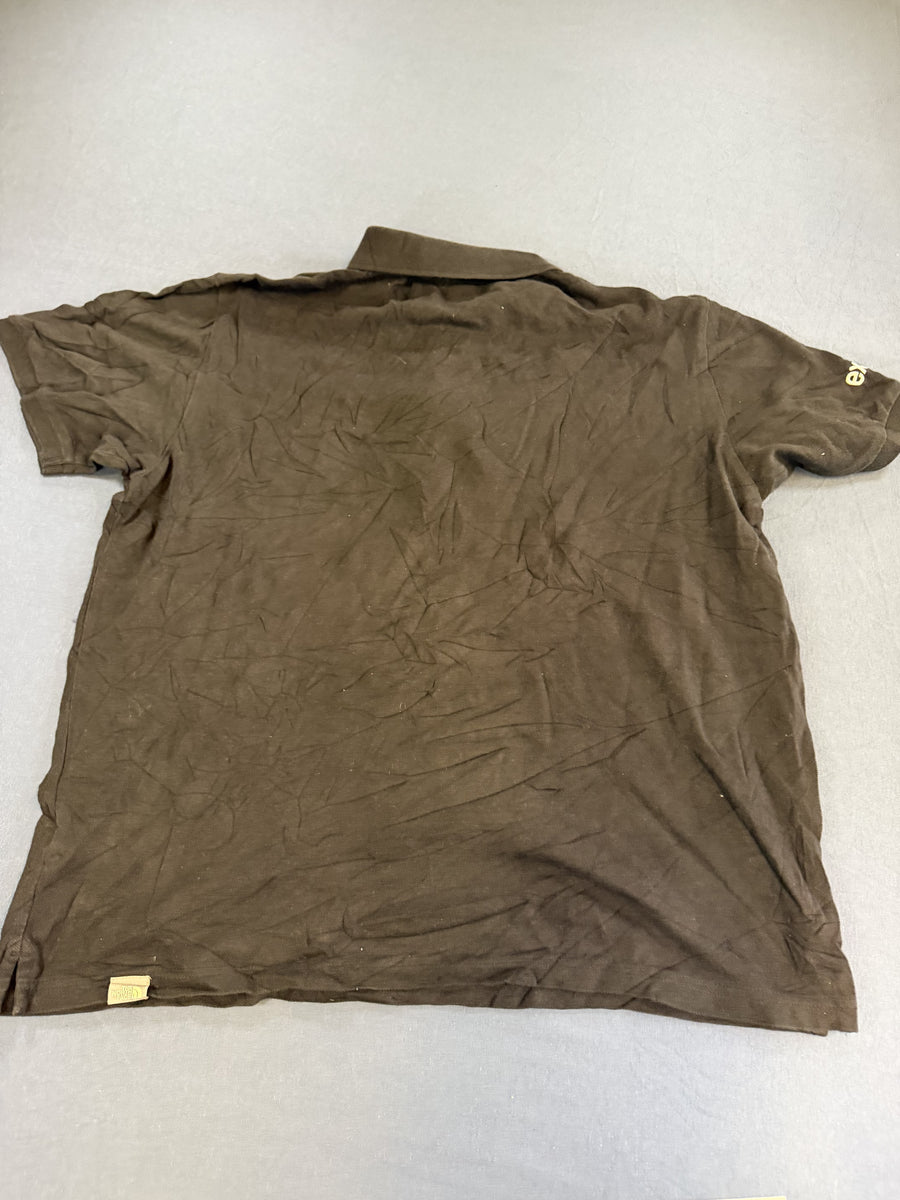 Zwarte The North Face polo (bedrijfspolo met Asus-logo), maat L