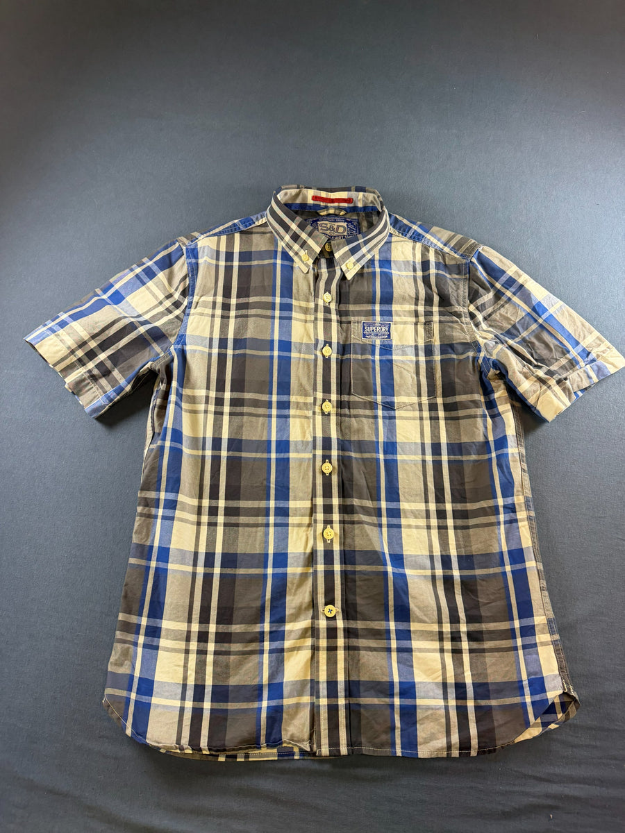 Superdry Blouse grijs geruit