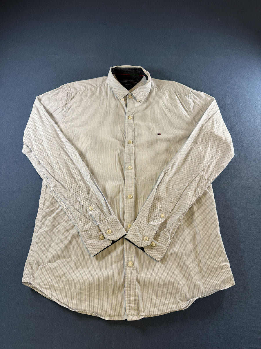 Tommy Hilfiger Blouse blauw gestreept New York Fit