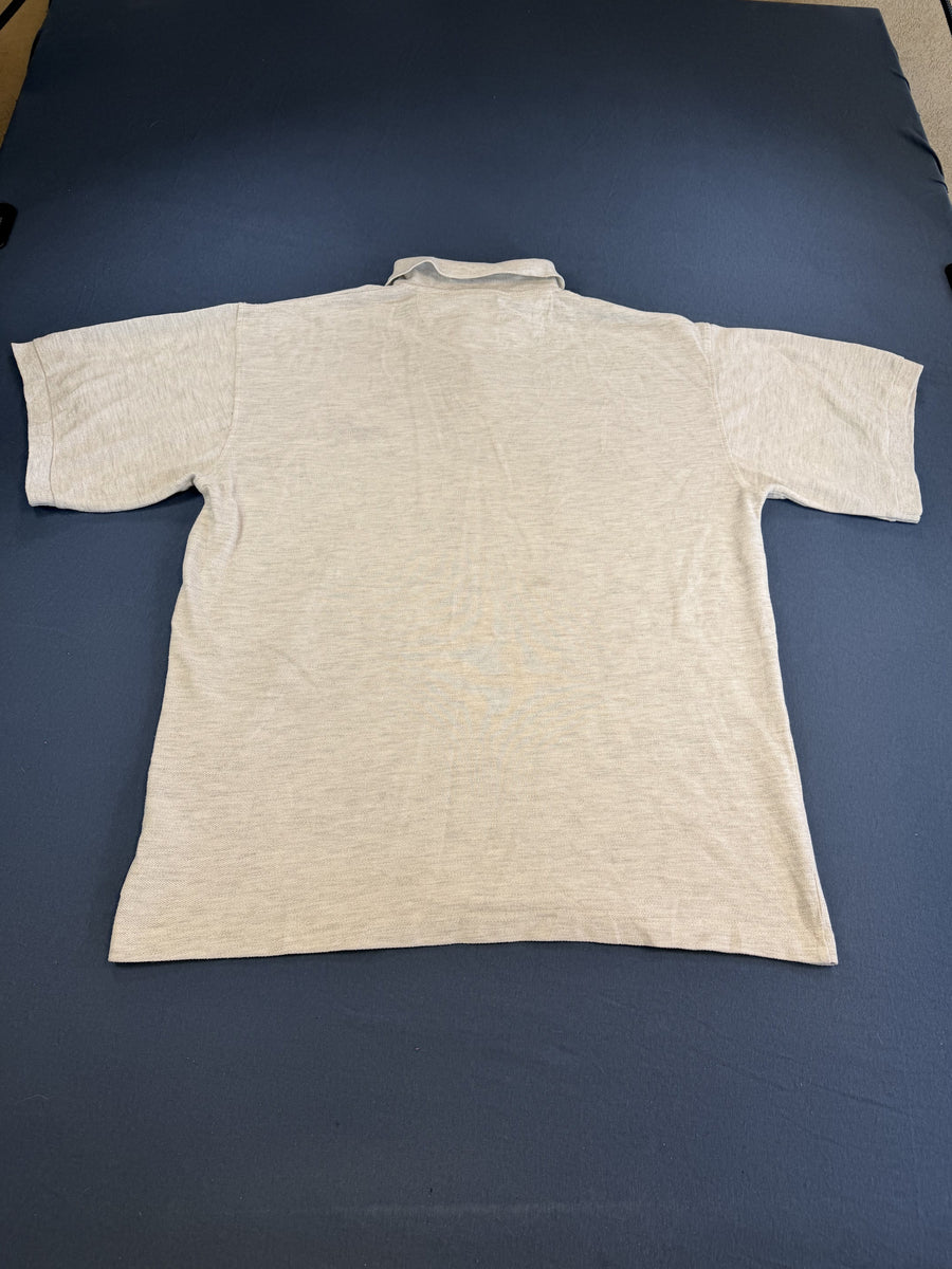 Grijze Puma, maat L (polohemd / piquéshirt) met geborduurd logo