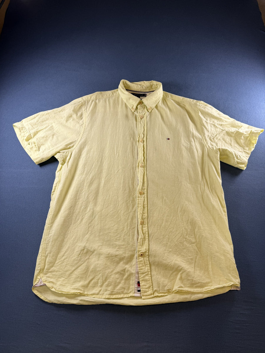 Tommy Hilfiger overhemd geel maat XL Regular Fit