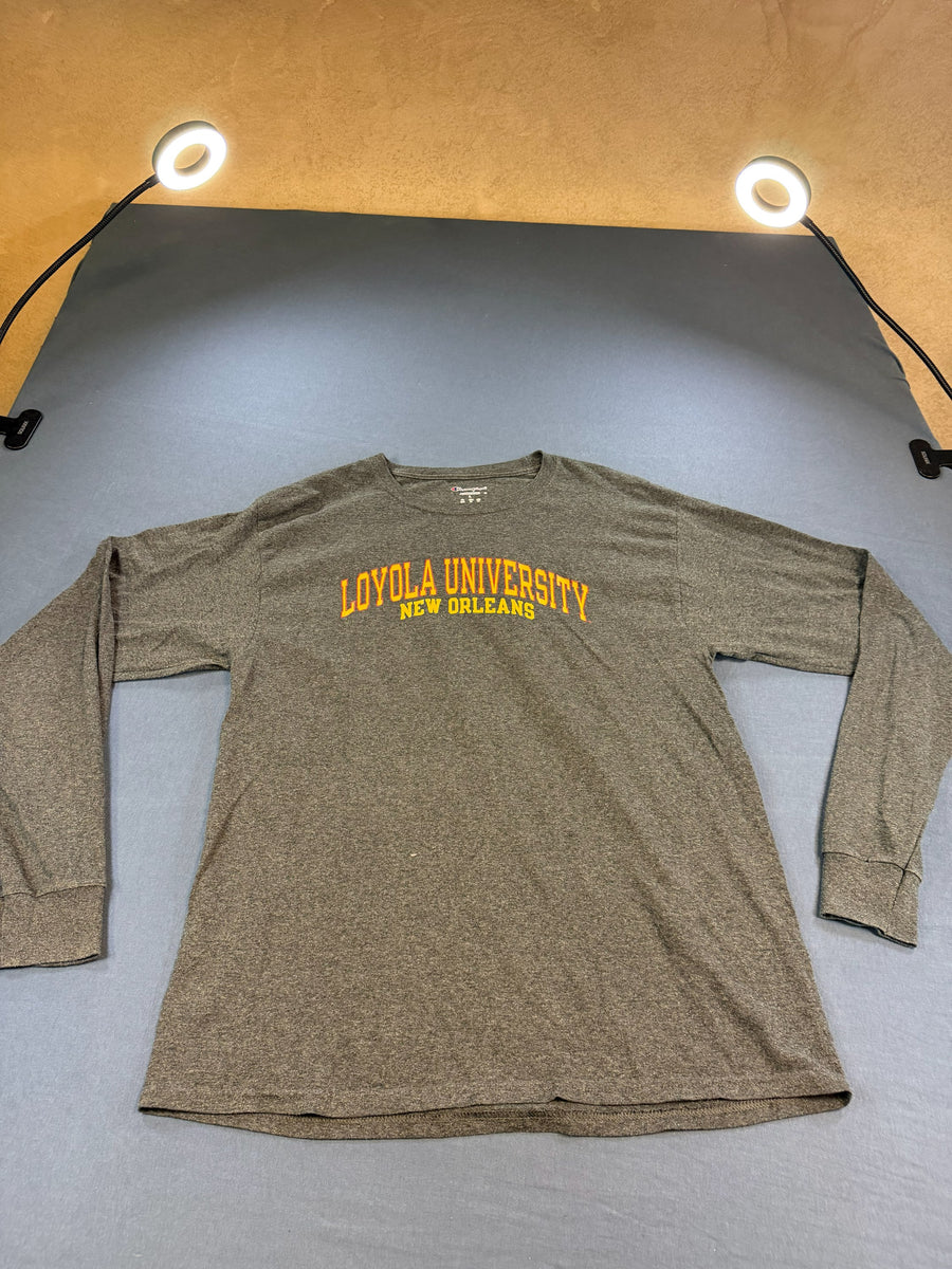 Champion Longsleeve grijs print