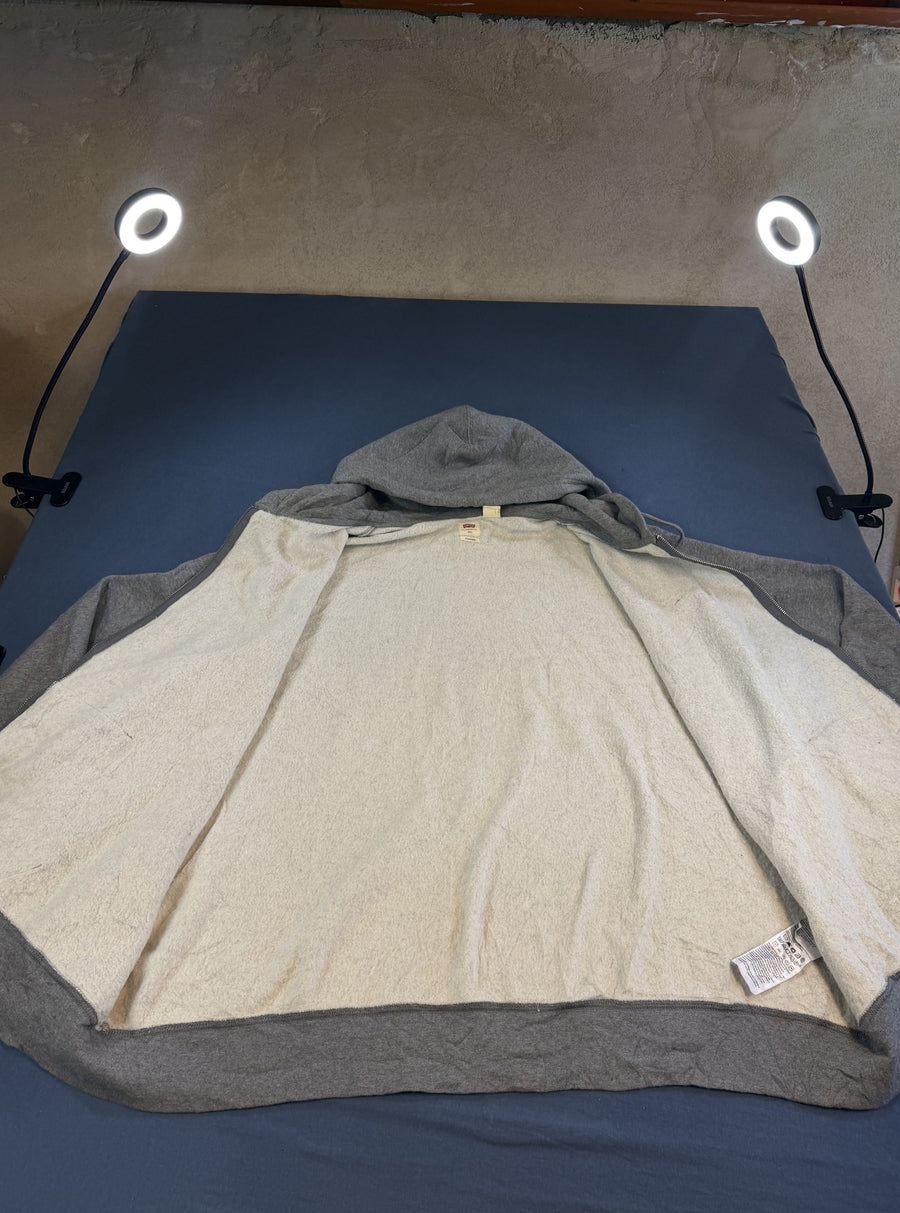 Grijs vest van Levi's (fleecevest / ritsvest), heren maat 3XL