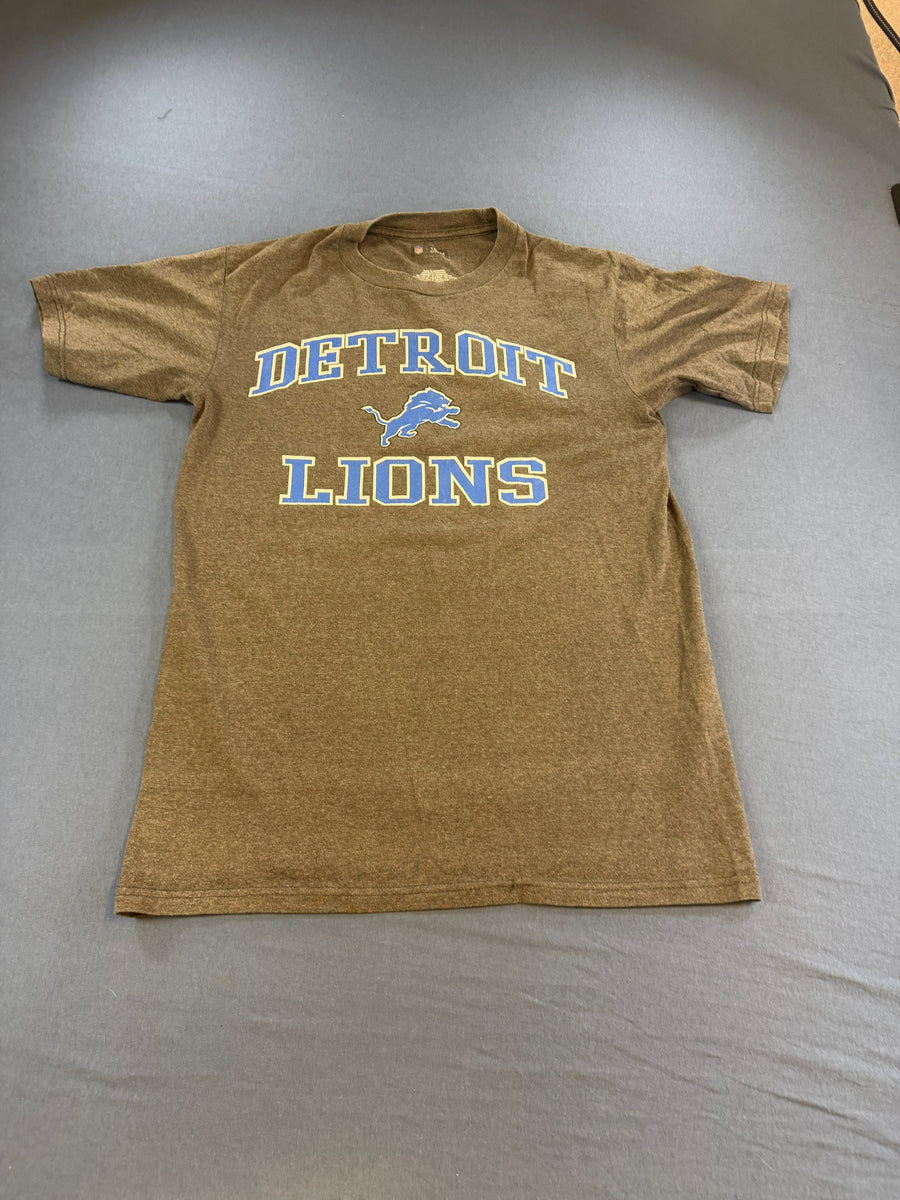 NFL Team Apparel T-shirt grijs print Detroit Lions