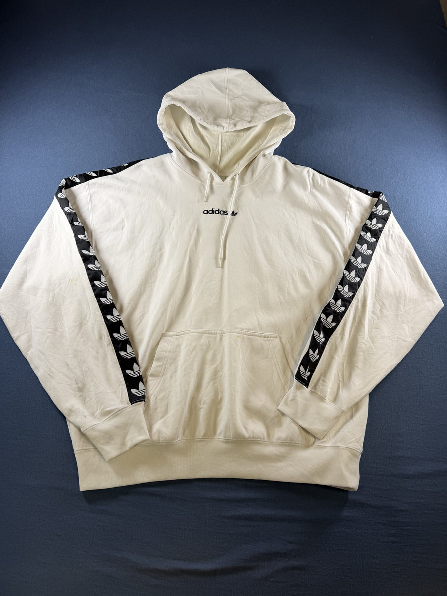 adidas hoodie wit maat M Trefoil