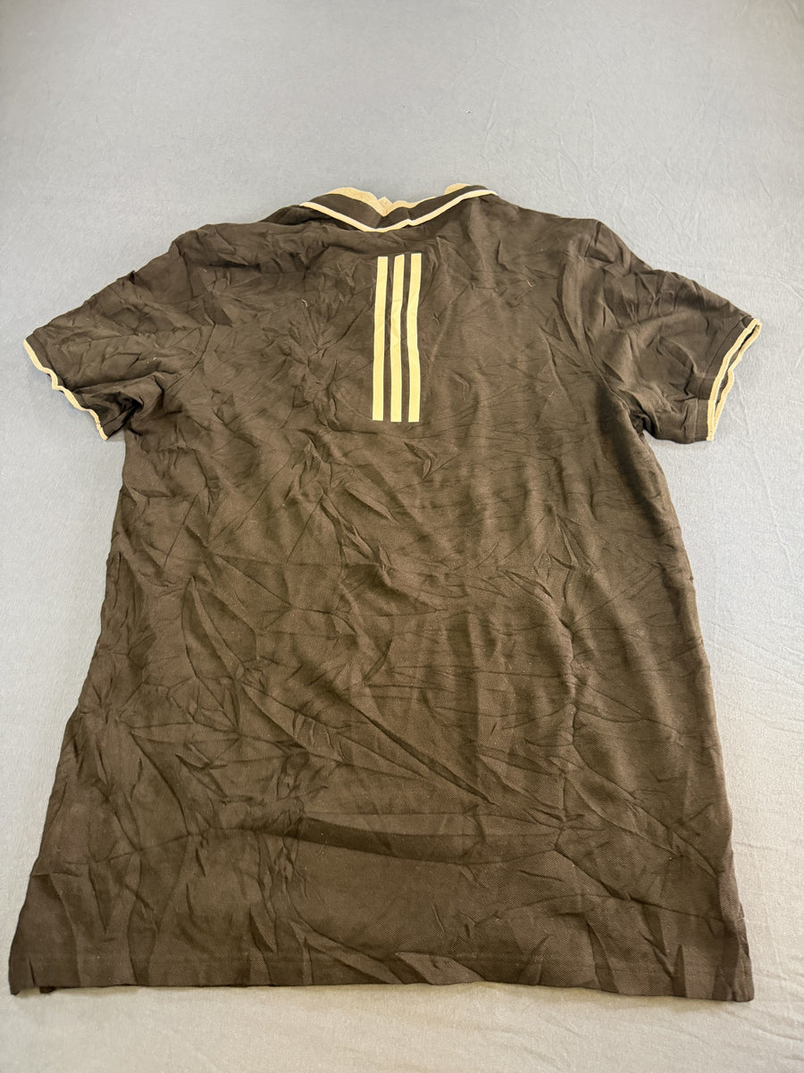 Zwarte adidas polo (piqué shirt), maat XL