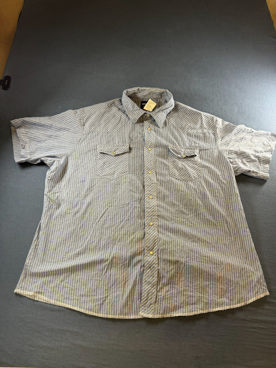 Wrangler Blouse blauw gestreept