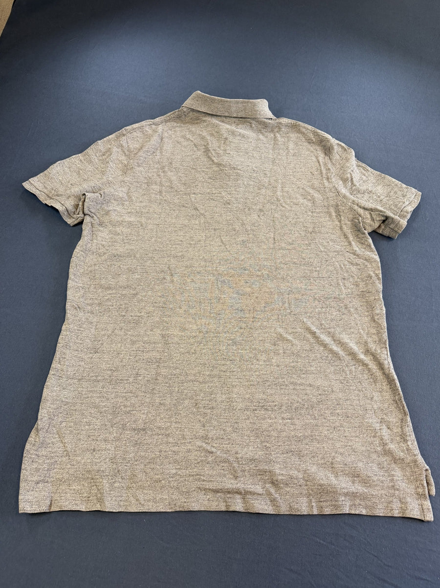 Grijze piqué polo van Ralph Lauren (poloshirt), Maat M Heren