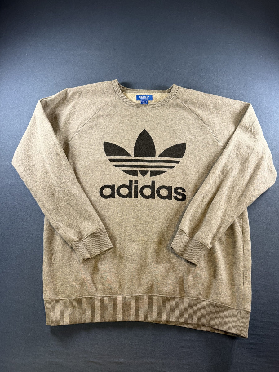 adidas sweater grijs maat L Trefoil