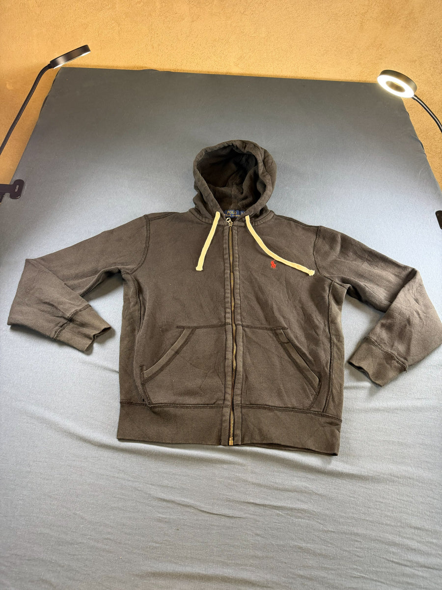 Polo Ralph Lauren hoodie met rits zwart heren maat S sweatvest ritsvest vintage