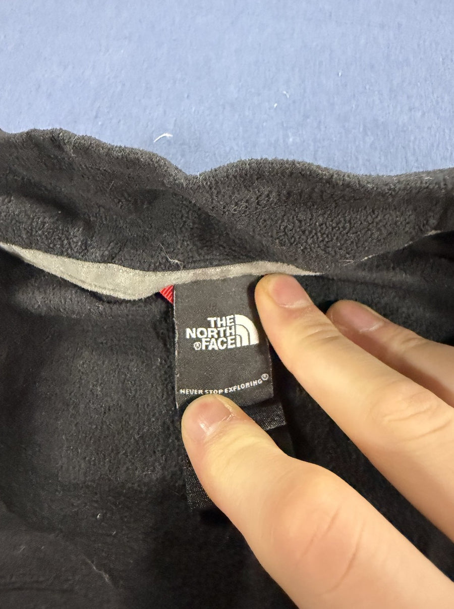 Zwart The North Face vest met kwartrits (fleecevest / fleecetrui), maat S