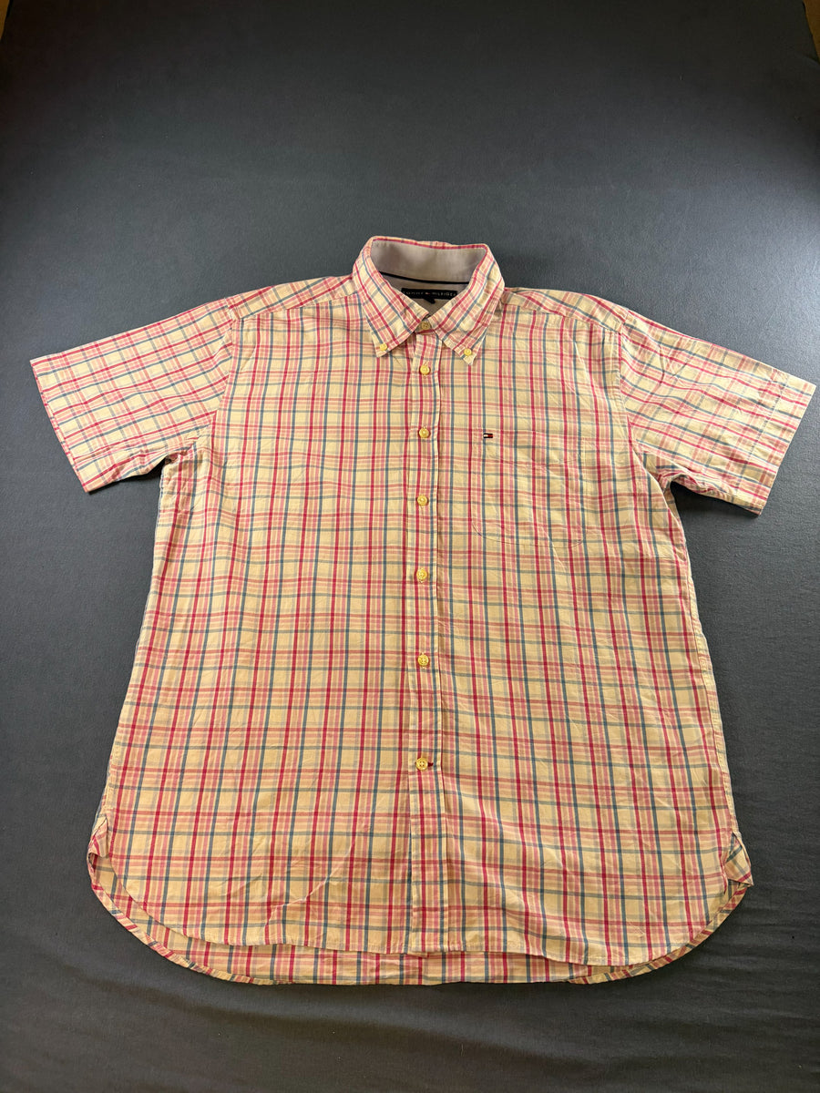 Tommy Hilfiger Blouse roze geruit