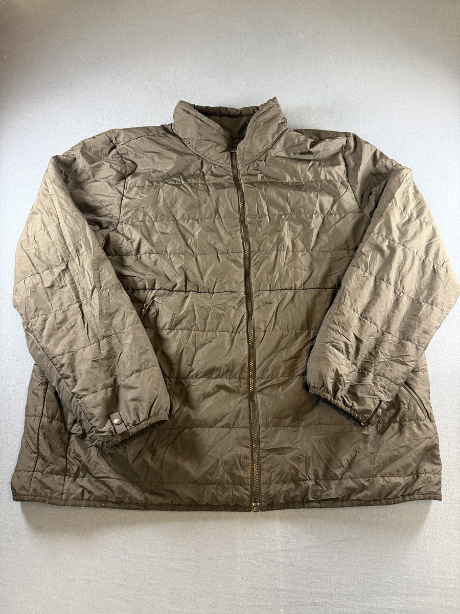 The North Face Gewatteerde jas grijs